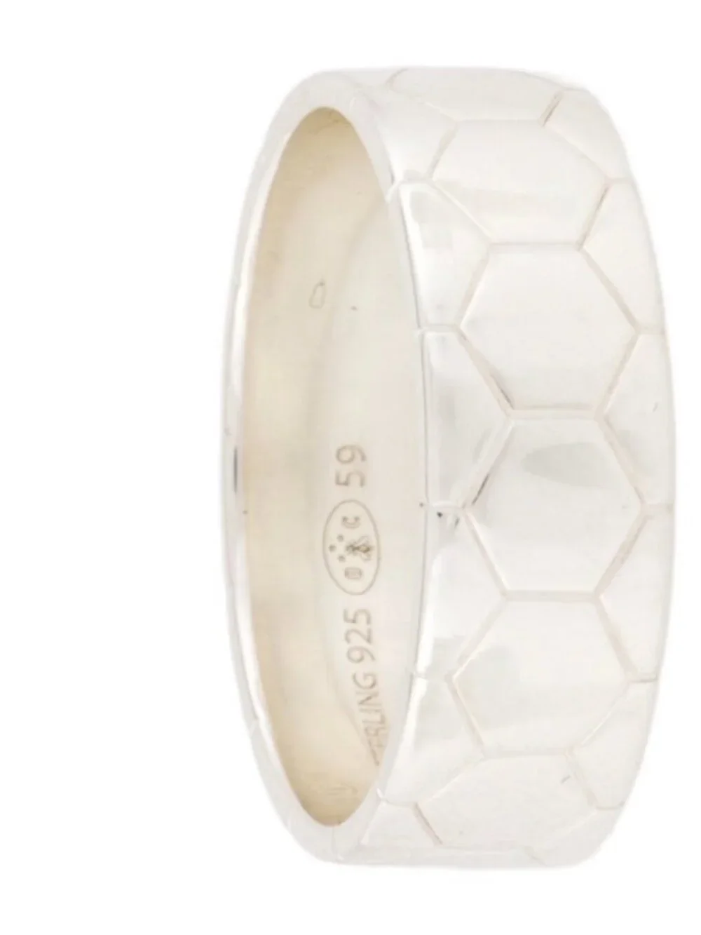 CHRISTOFLE STERLING SILVER 925 CDOE ROYALE BAND RING - Picture 8 of 10
